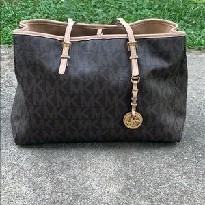 Michael Kors Monogrammed Over Shoulder Bag